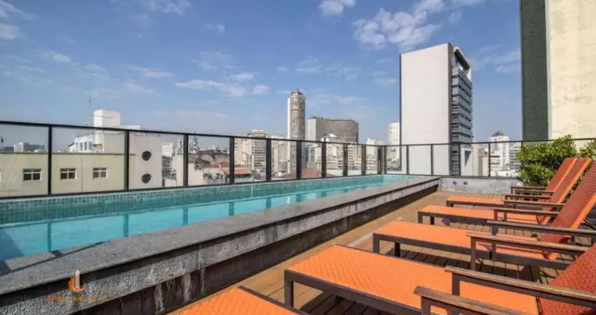 Republica apartamento a venda 1 dormitório 30m2 novo pronto p morar com lazer completo. semi mobilia