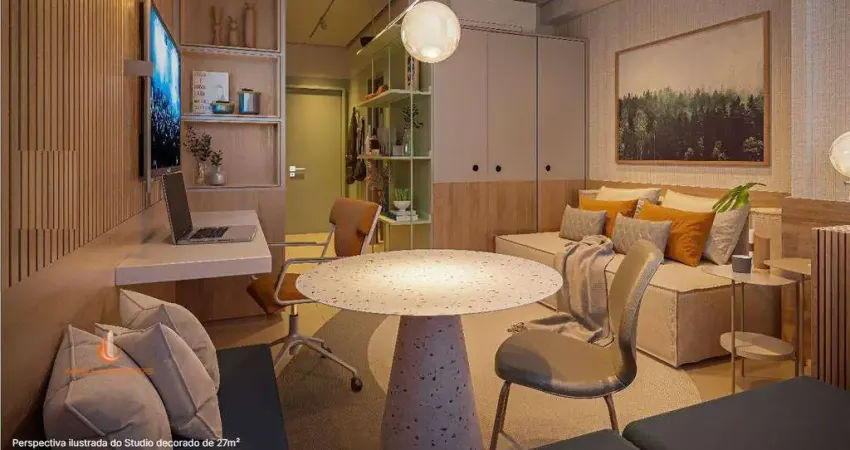 Brooklin apartamento studio a venda 1 dormitório 25m² novo com lazer completo