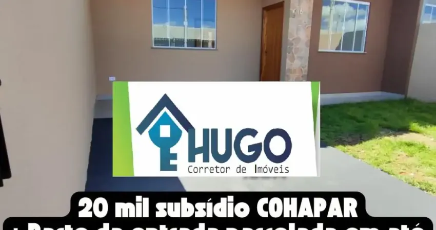 Casas Novas de 2 QTS no Jardim Barcelona - Paiçandu Pr.
