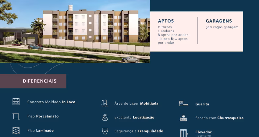 Lindo apartamento de 2 quartos com sacada gourmet e churrasqueira