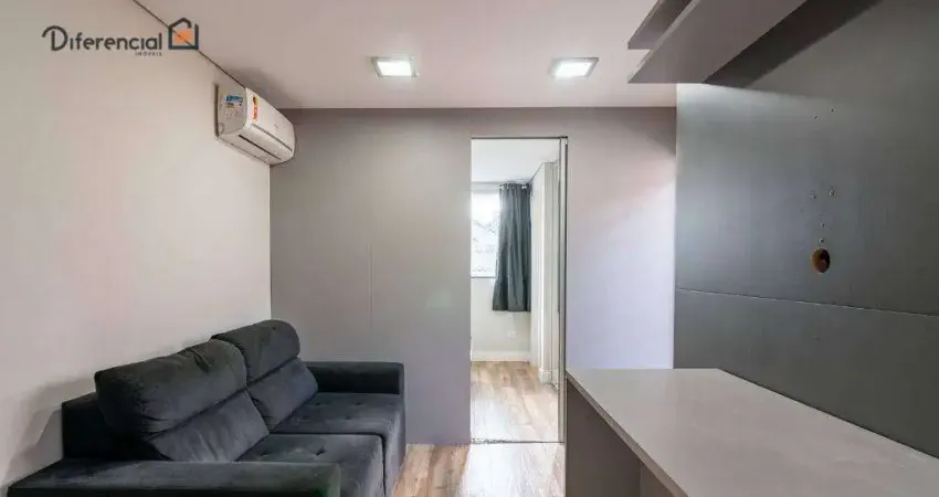 Apartamento com 1 dormitório para alugar, 37 m² por R$ 2.548,06/mês - Alto da Rua XV - Curitiba/PR
