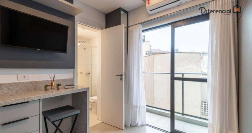 Apartamento com 1 dormitório para alugar, 15 m² por R$ 2.130,00/mês - Água Verde - Curitiba/PR