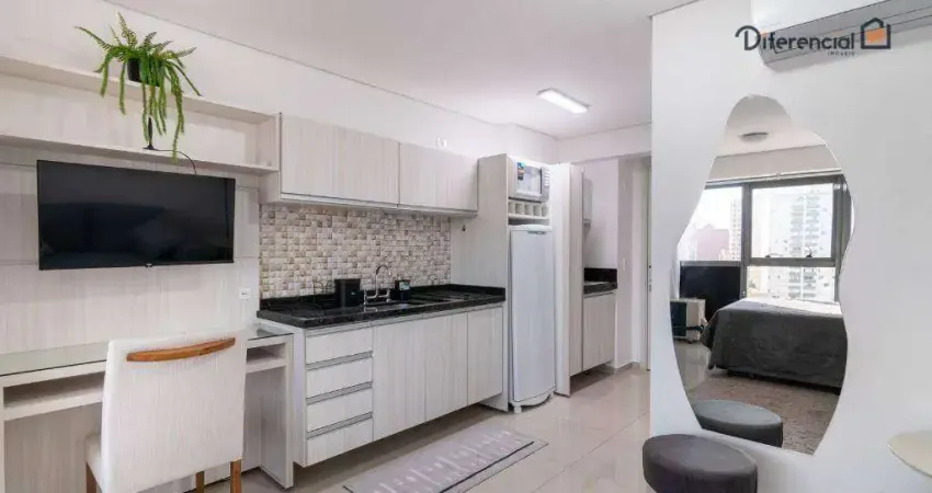 Studio com 1 dormitório para alugar, 26 m² por R$ 3.117,76/mês - Rebouças - Curitiba/PR