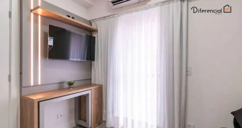 Apartamento com 1 dormitório para alugar, 28 m² por r$ 3.360,00/mês - água verde - curitiba/pr