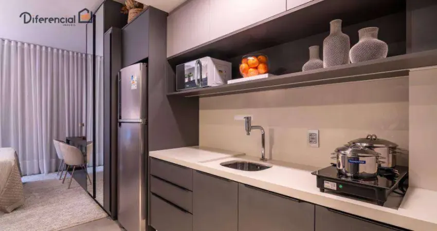 Studio com 1 dormitório para alugar, 23 m² por R$ 3.681,76/mês - Batel - Curitiba/PR