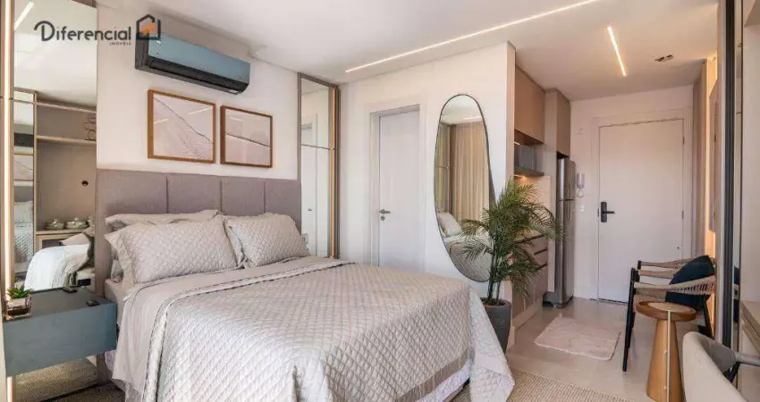 Studio com 1 dormitório para alugar, 25 m² por R$ 4.107,50/mês - Batel - Curitiba/PR