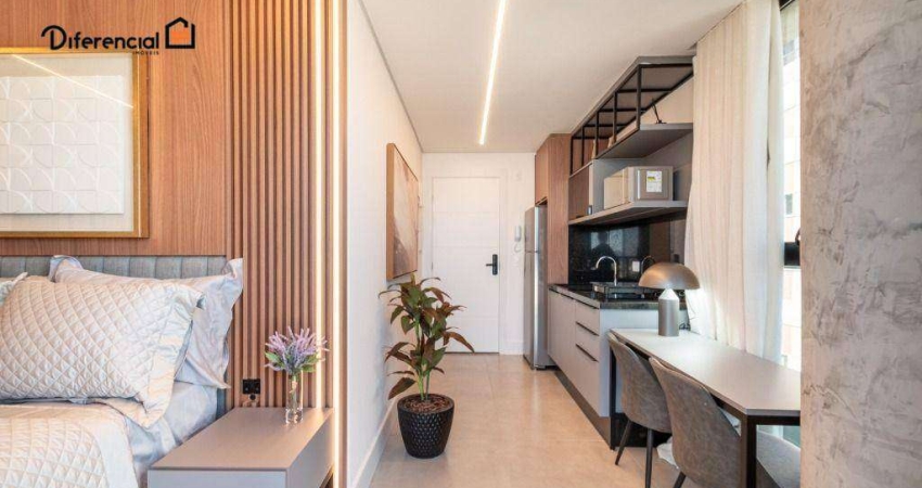 Studio com 1 dormitório para alugar, 29 m² por R$ 3.857,50/mês - Batel - Curitiba/PR