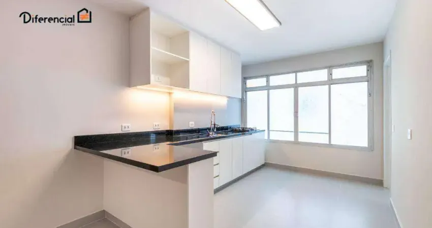 Apartamento em frente ao shopping curitiba, reformado e moderno 124m², último andar!