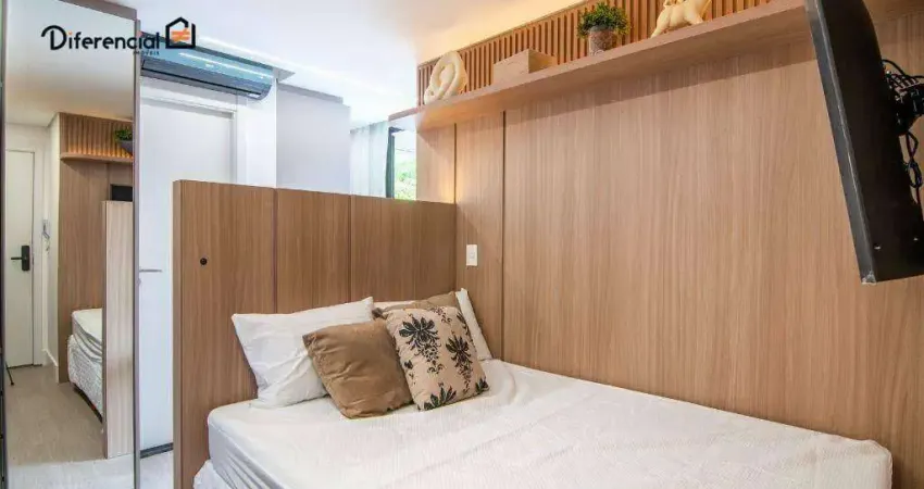 Studio com 1 dormitório para alugar, 23 m² por r$ 4.050,85/mês - agua verde - curitiba/pr