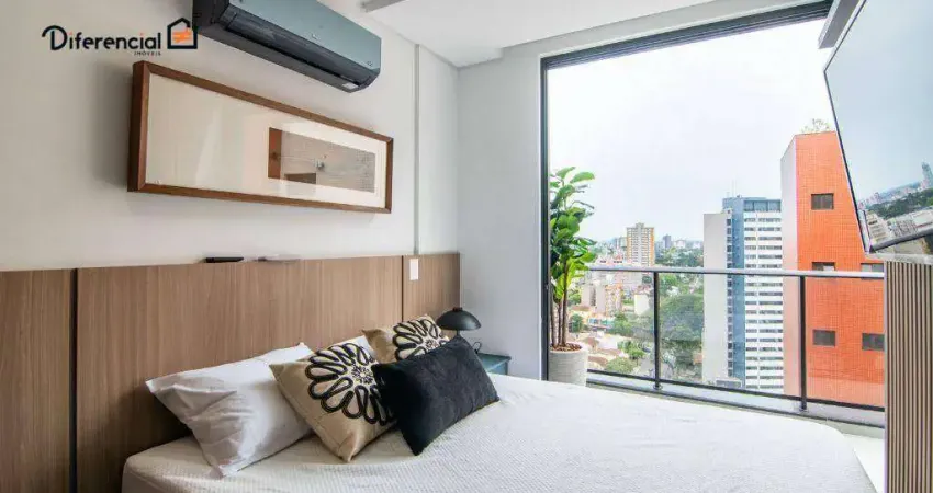 Studio para alugar, 36 m² por r$ 5.072,37/mês - batel - curitiba/pr