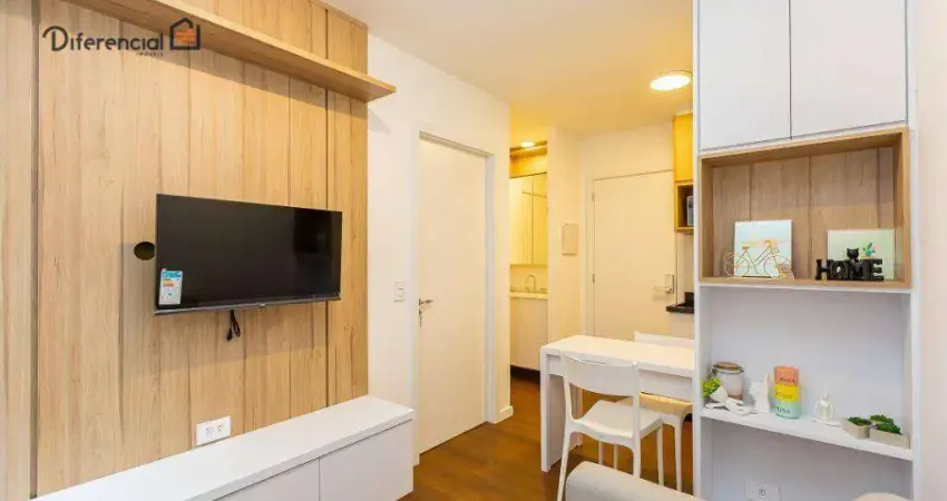 Apartamento com 1 dormitório para alugar, 25 m² por R$ 2.366,83/mês - Mercês - Curitiba/PR