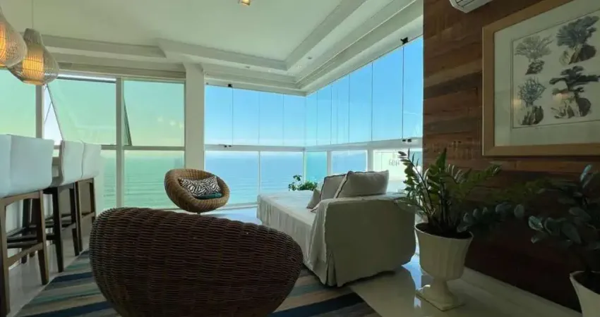 Apto vista mar á 200 metros da praia com 4 suítes + dependencia de empregada finamente mobiliado em itapema meia praia