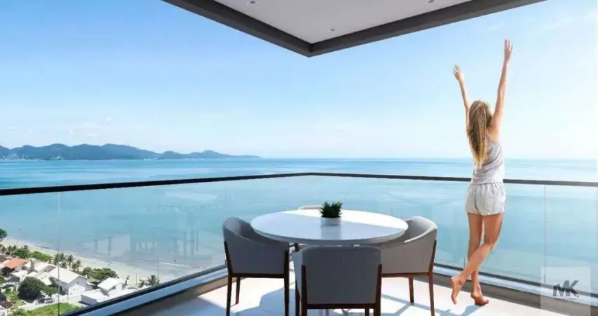 Belo apartamento à venda, 119.47m² com 3 suítes + 2 vagas de garagem + lazer completo vista mar perequê