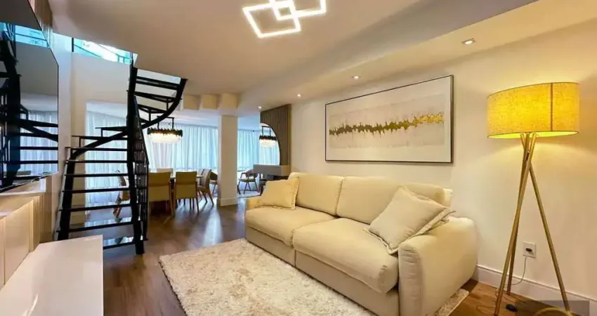 Cobertura duplex á venda 3 dormitórios sendo 2 suítes 199,15m2 privativos pagamento facilitado em balneário camboriú