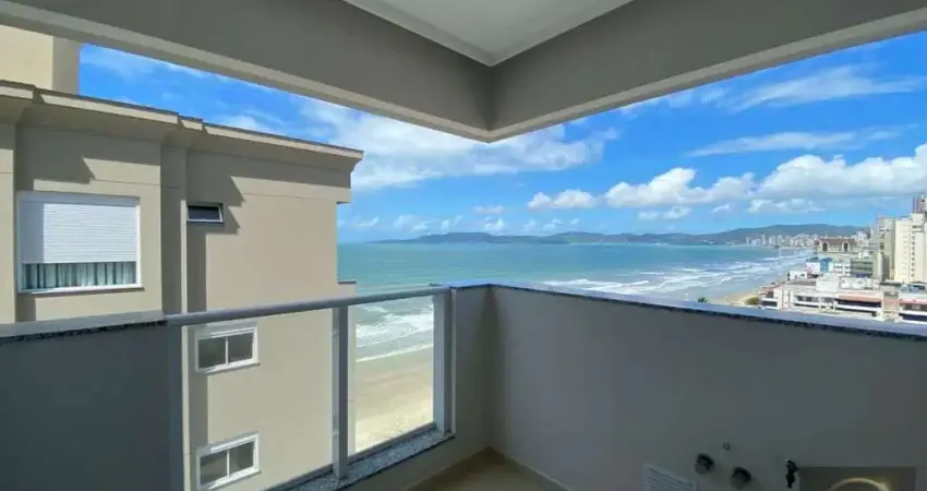 Apartamento frente mar 3 suítes + 2 vagas de garagem lazer pagamento direto proprietário em meia praia itapema