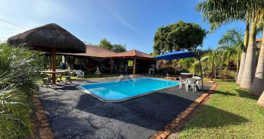 Chácara com 2 dormitórios à venda, 1000 m² por r$ 850.000,00 - zona rural - londrina/pr