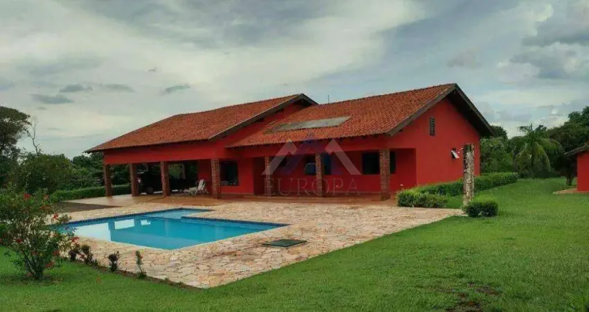 Chácara com 4 dormitórios à venda, 4800 m² por r$ 1.400.000,00 - recanto dos pinheiros - cambé/pr