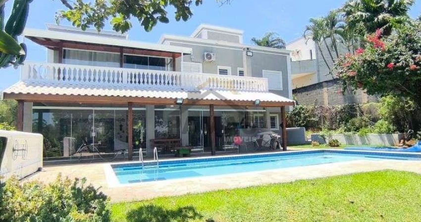 Aluguel de Casa Mobiliada no Condominio Villa Hipica I – 4 Suites, sendo 1 no Terreo, Espaco Gourmet, Piscina Aquecida e um Belo Jardim Gramado com Pomar