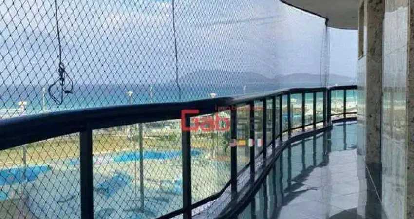 Apartamento com 3 dormitórios, 251 m² - venda por r$ 2.800.000,00 ou aluguel por r$ 8.650,00/mês - vila nova - cabo frio/rj