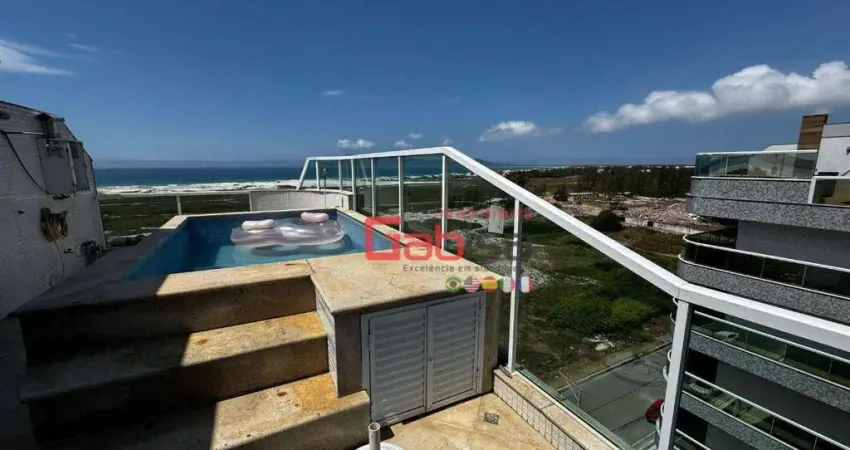 Cobertura com 4 dormitórios, 248 m² - venda por R$ 1.700.000,00 ou aluguel por R$ 6.400,00/mês - Braga - Cabo Frio/RJ