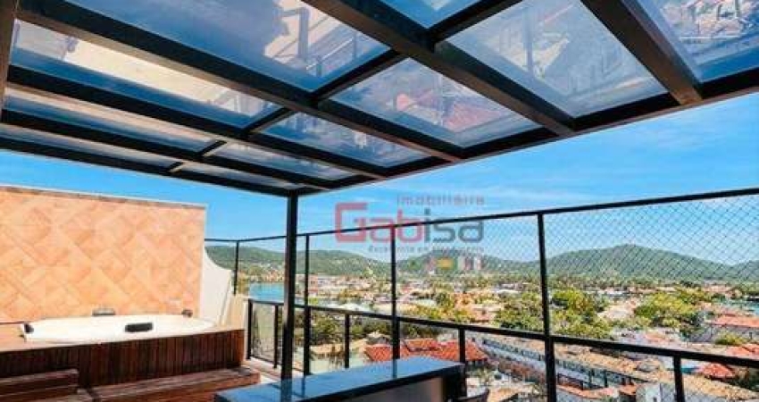 Cobertura com 3 dormitórios à venda, 130 m² por R$ 3.000.000,00 - Passagem - Cabo Frio/RJ