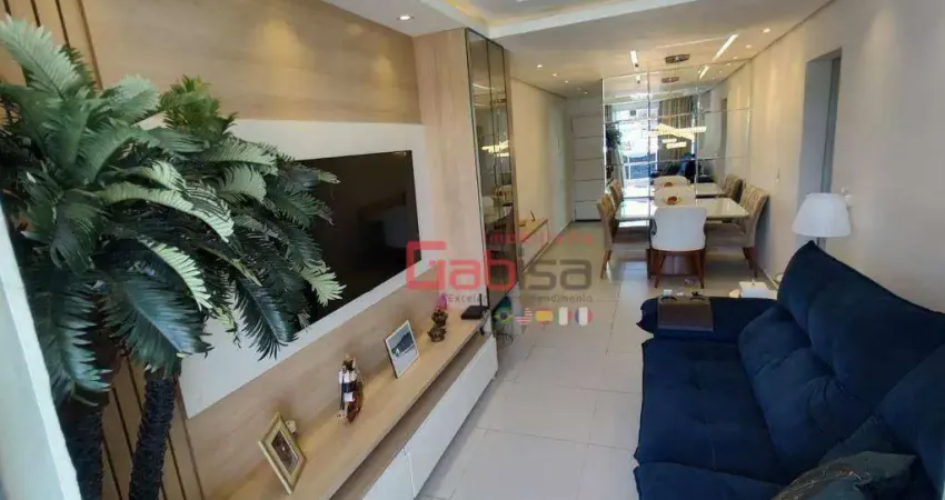 Apartamento com 2 dormitórios à venda, 75 m² por r$ 490.000 - palmeiras - cabo frio/rj
