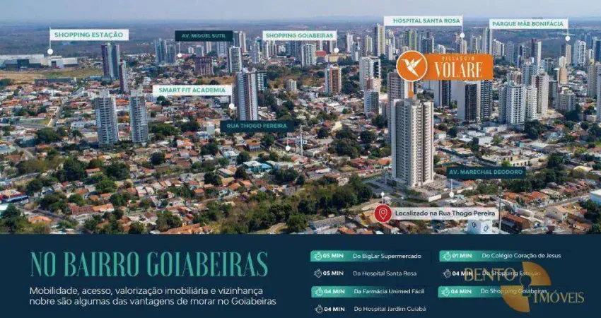 Viva perto de tudo no seu novo apartamento em Cuiabá-MT.