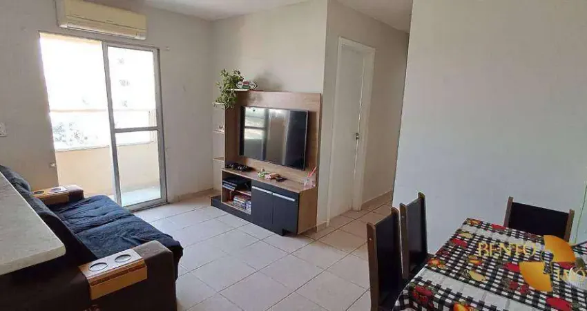 Apartamento com 2 dormitórios à venda, 60 m² por r$ 280.000 - goiabeiras - cuiabá/mt