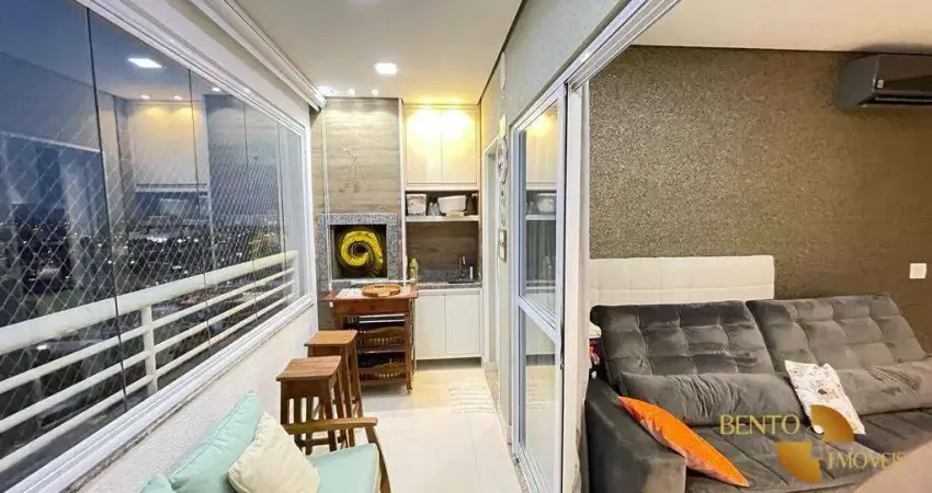 Apartamento com 3 dormitórios à venda, 100 m² por r$ 1.100.000 - cidade alta - cuiabá/mt