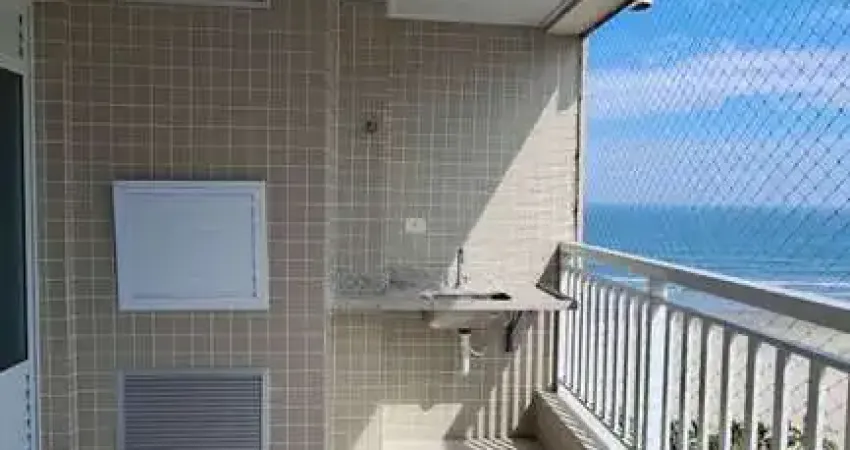 Locação apartamento 3 dormitórios vista mar - aviação - praia grande