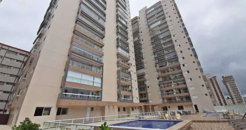 Apartamento vista mar - 2 vagas privativa - aviação - praia grande