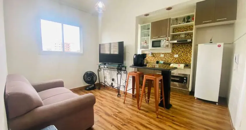 Apartamento (6 andar) com 1 dormitório - com lazer -  praia grande