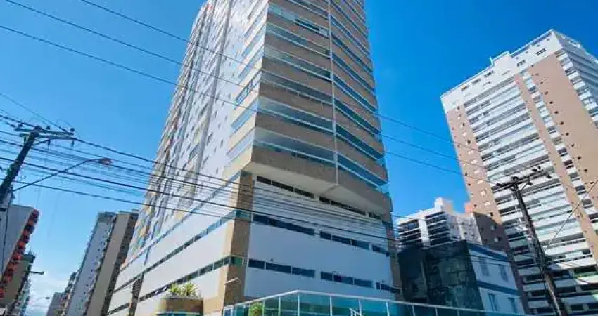 Apartamento com 2 dormitórios frente á mar - com lazer - praia grande