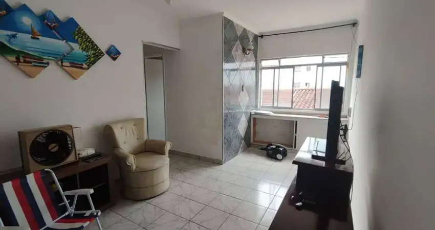 Apartamento 1 dormitório, semi mobiliado - guilhermina - praia grande
