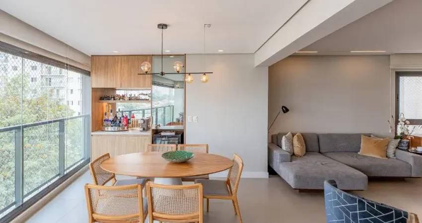 Apartamento  de 117m² - Campo Belo - com varanda integrada, 2 suítes - São Paulo - SP