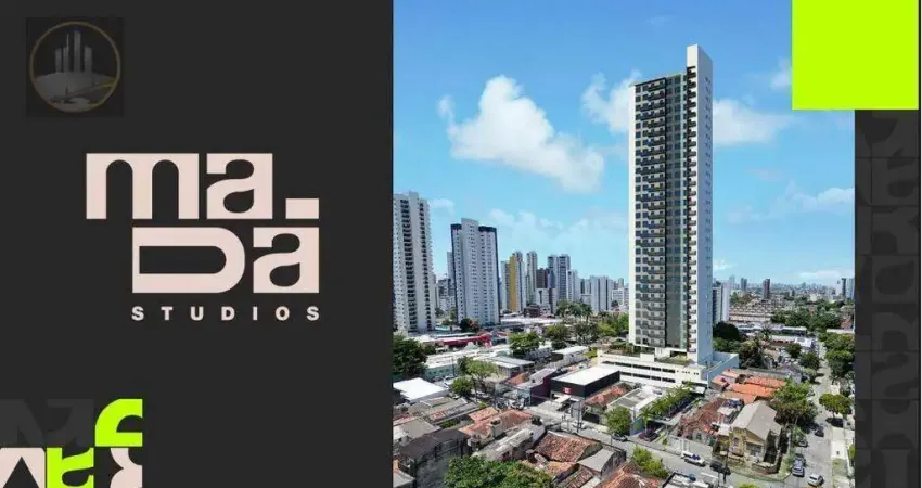 Studio com 1 dormitório à venda, 26 m² por R$ 289.000,00 - Madalena - Recife/PE