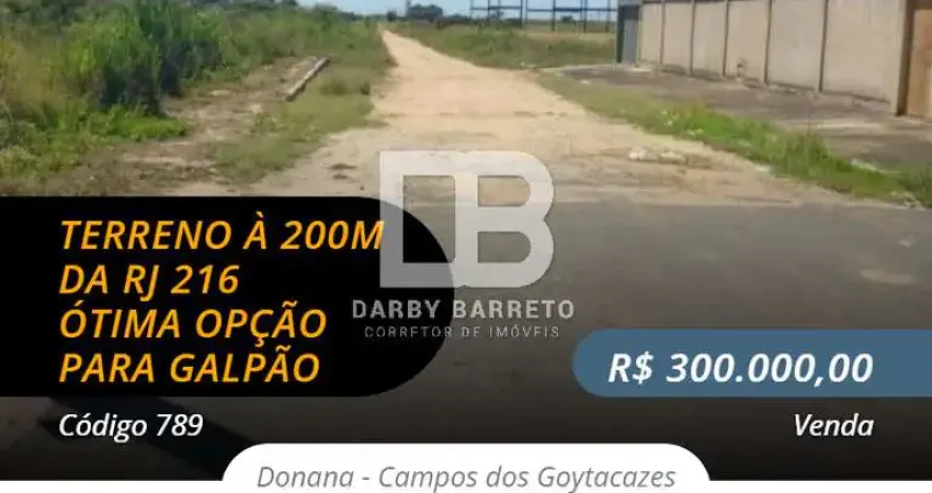 Terreno à venda em Donana, Campos dos Goytacazes 