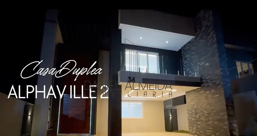 Casa duplex à venda no condomínio alphaville 2, vitória da conquista/ba