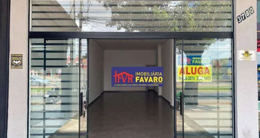 Avenida saúl elkind: sala para alugar, 68 m² por r$ 4.200/mês - parigot de souza - londrina/pr