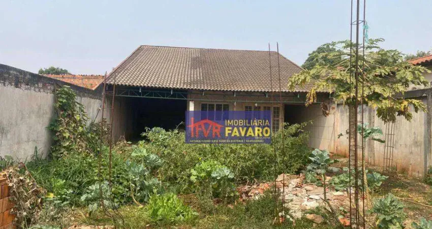 Casa em excelente localização, em fase de acabamento, à venda, 80 m² de construção, 250m² de terreno, por R$ 180.000 -  Resid. Porto Serguro 2