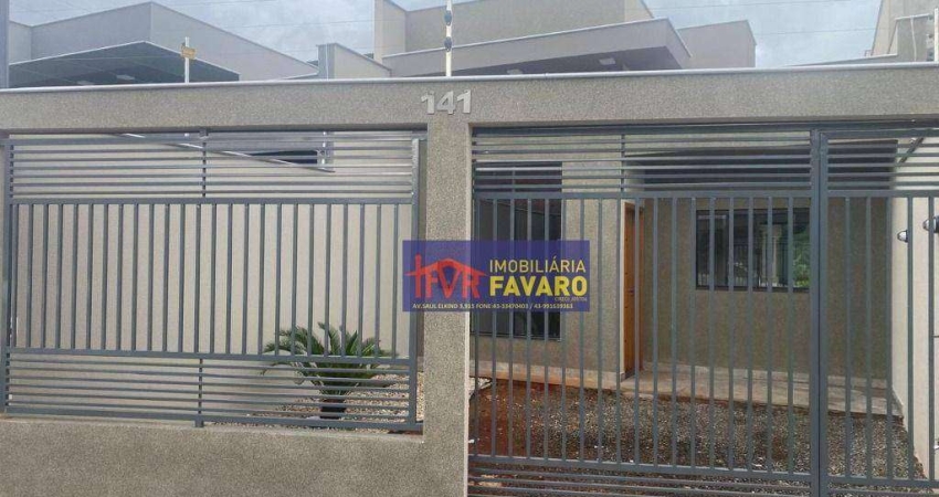 Excelente casa nova, 3 quartos sendo 1 suíte, Mais área gourmet com churrasquira e balcões em granito.