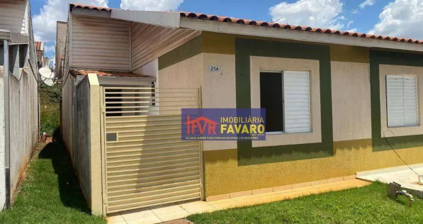 Casa com 3 dormitórios, 75 m² - venda por r$ 180.000,00 ou aluguel por r$ 1.000,00/mês - heimtal - londrina/pr