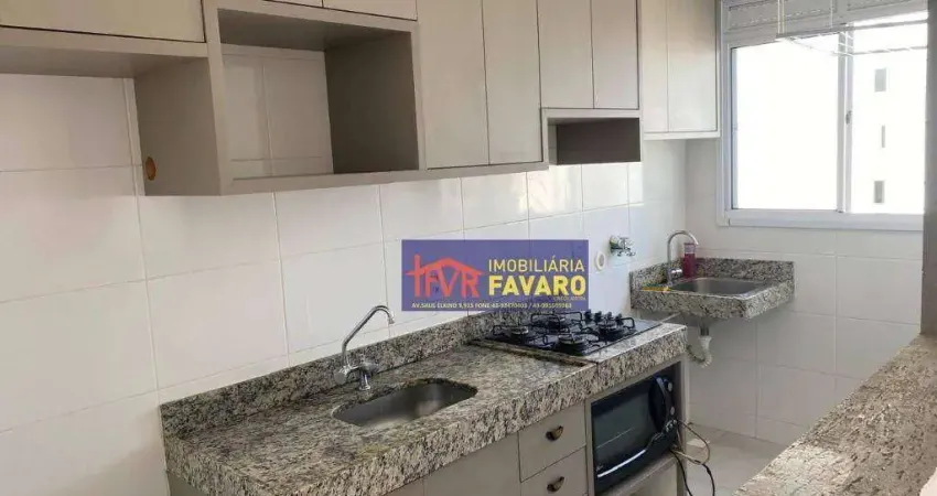 APARTAMENTO SETIMO ANDAR PARA LOCAÇÃO NO SPAZIO LILLE.    02 Dormitórios (sendo com armario e cama beliche)  Sala;  Cozinha Planejada com cooktop.