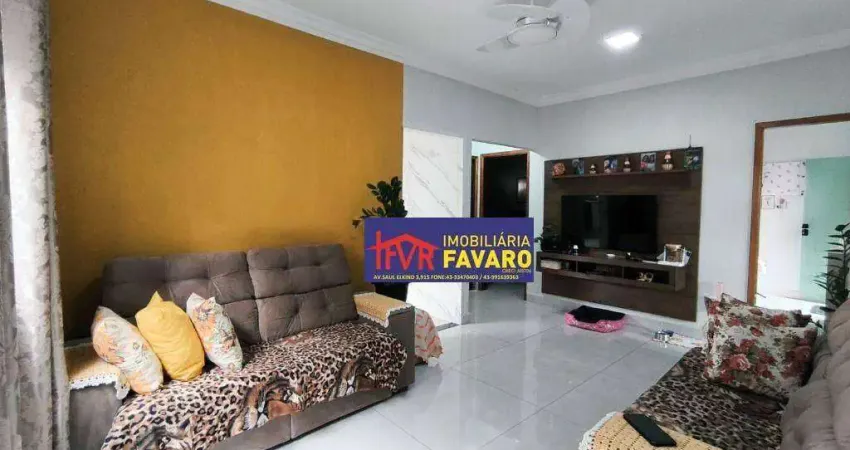 Casa com 3 dormitórios à venda, 100 m² por r$ 360.000 - conjunto café - londrina/pr