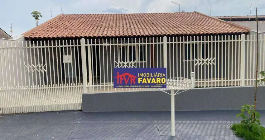 Casa com 3 dormitórios, 150 m² - venda por r$ 420.000,00 ou aluguel por r$ 2.300,00/mês - jardim athenas - londrina/pr