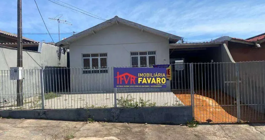 Excelente para investidor: casa mais dependência em excelente lucalização, rua paralela a avenida saúl elkind. r$ 180mil. (43)996794799 rubem