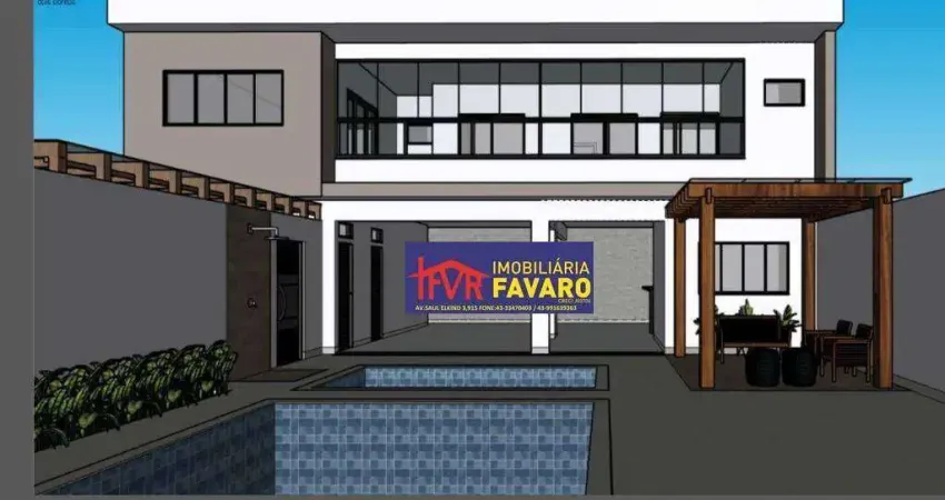 Sobrado com 3 dormitórios à venda, 220 m² por r$ 490.000,00 - jardim anaterra - londrina/pr