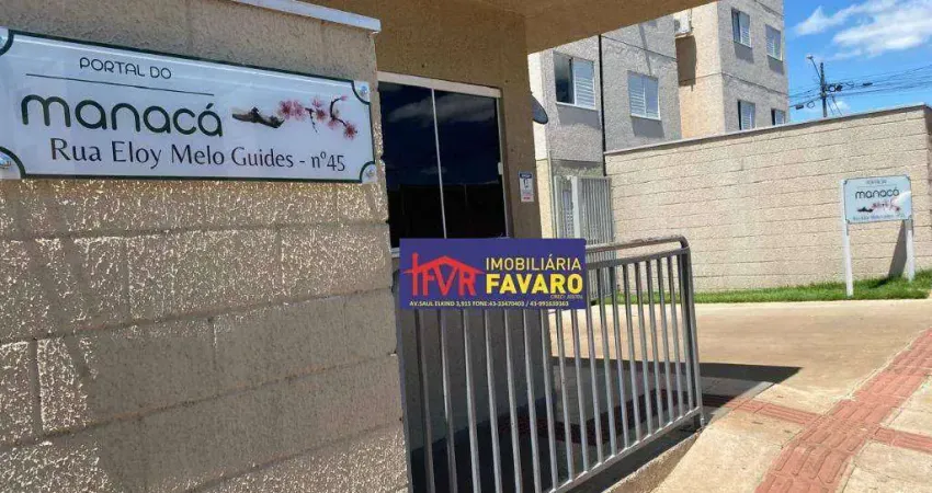 Apartamento novo, térreo com dois quartos, uma vaga de garagem. salão de festas e playgrond. R$ 680,00 (Mais Condominio).