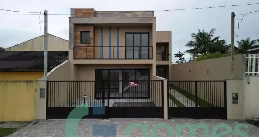 Sobrado com 3 dormitórios à venda, 110 m² - brejatuba - guaratuba/pr