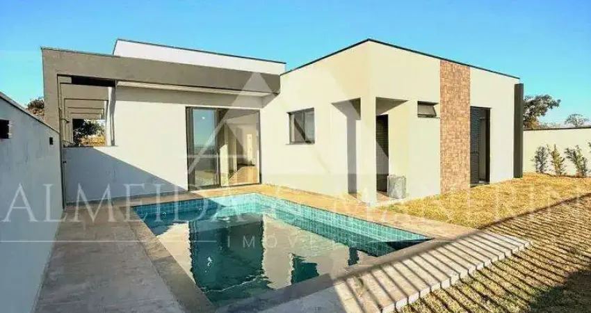 Casa térrea de alto padrão com 3 suítes e lazer resort no riviera de santa cristina i, arandu!